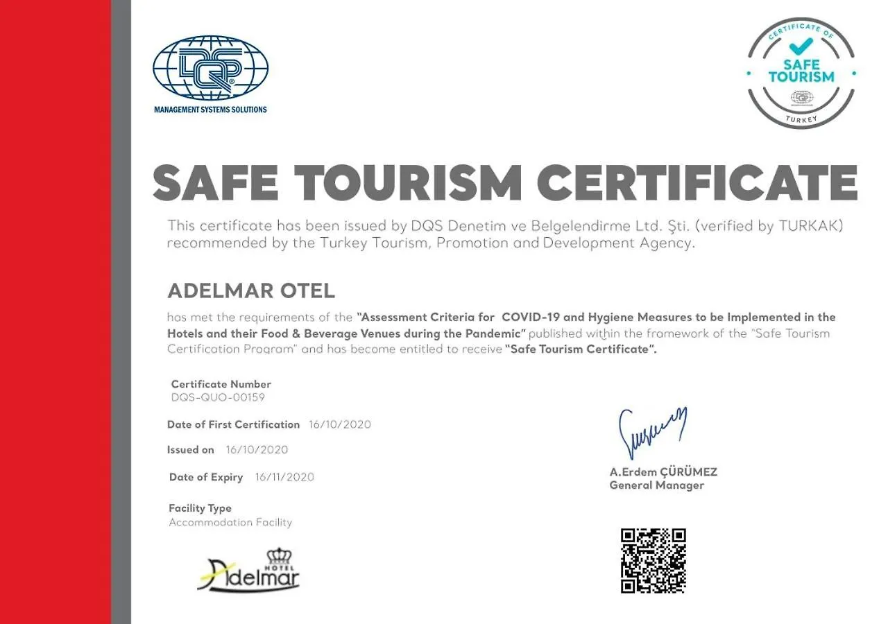 Adelmar Hotel Istanbul Sisli